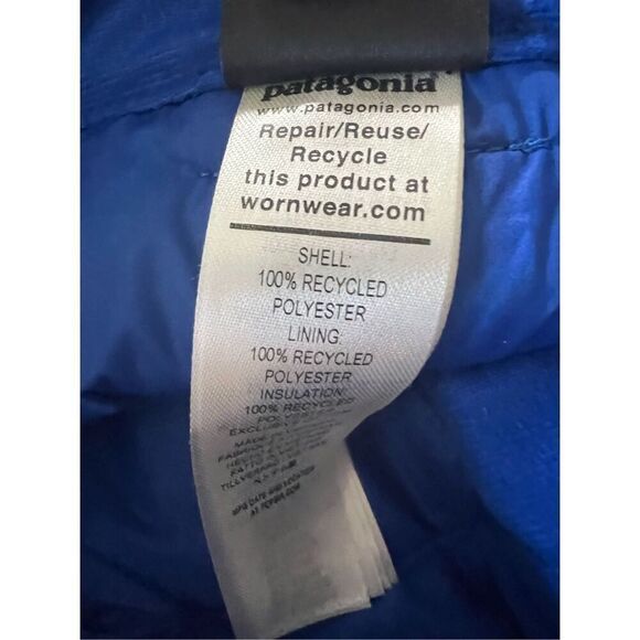 Patagonia Kids' Passage Blue Insulated Frontera Powder Town Pants Size XL NWT - Picture 5 of 7